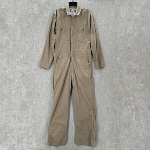 Lapco FR Carolina FR Flame Resistant Tan Cotton Work Utility Coveralls Jumpsuit